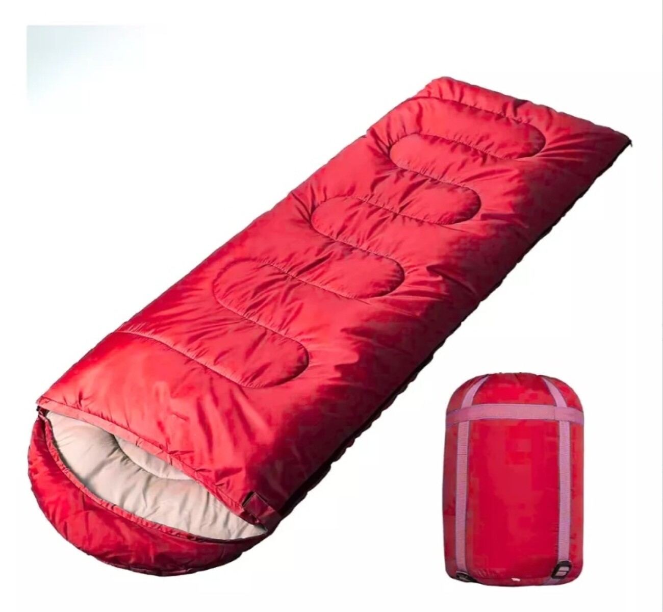 Saco De Dormir Con Capucha - Rojo 