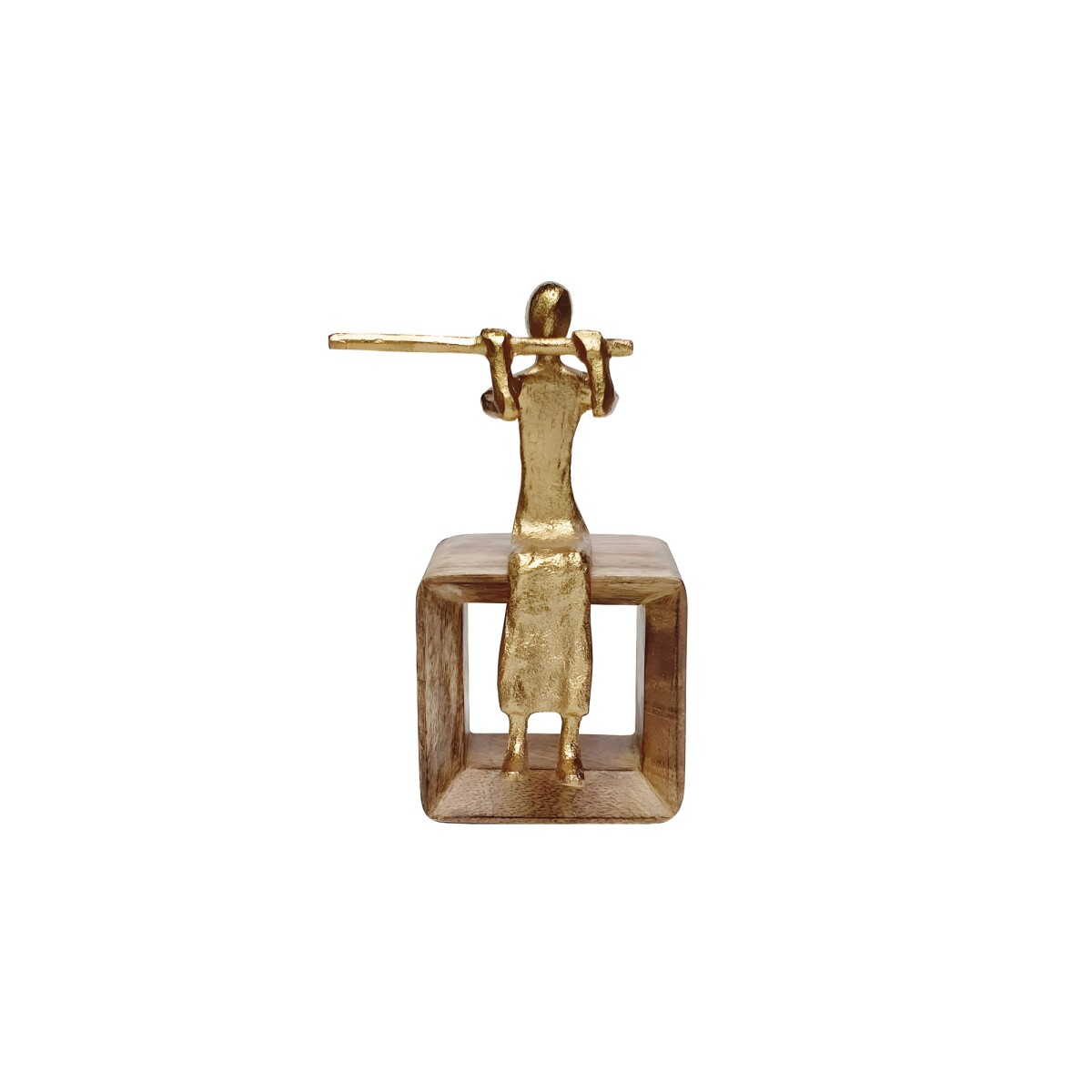 MUSICO DECORATIVO 14x11x21.5CM DORADO 