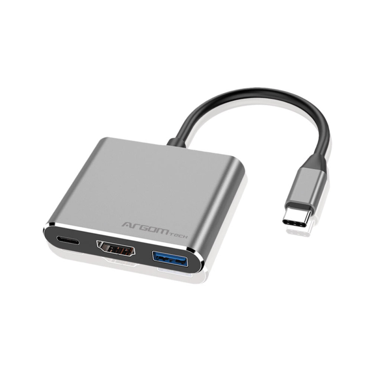 Adaptador ARGOM Puerto HDMI/Usb-C/Usb 3.0 3 EN 1 ARGUB0181 