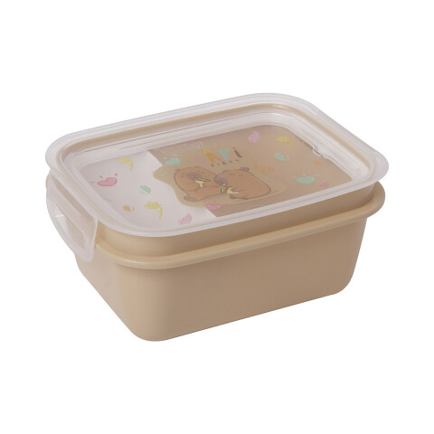 Pote Plástico Carpincho Con Traba y División 630 ml U