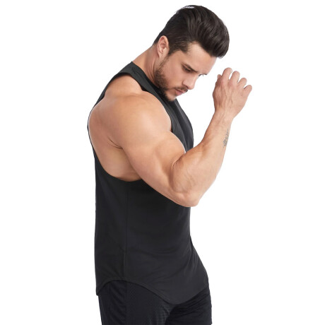 Set X2 Musculosa Deportiva Entrenamiento Hombre Negro