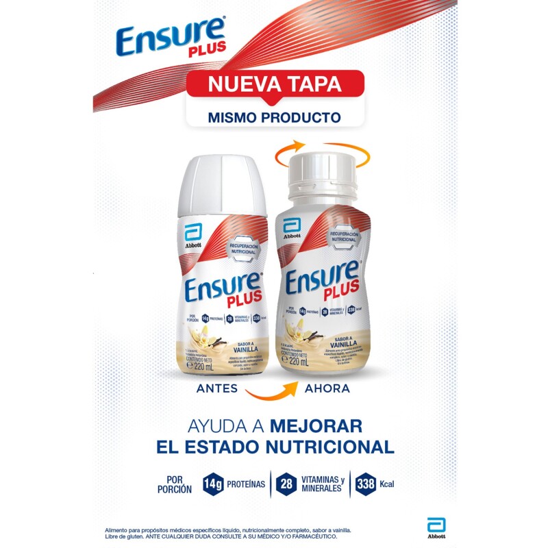 Ensure Plus Drink Frutilla 220 Ml. Ensure Plus Drink Frutilla 220 Ml.