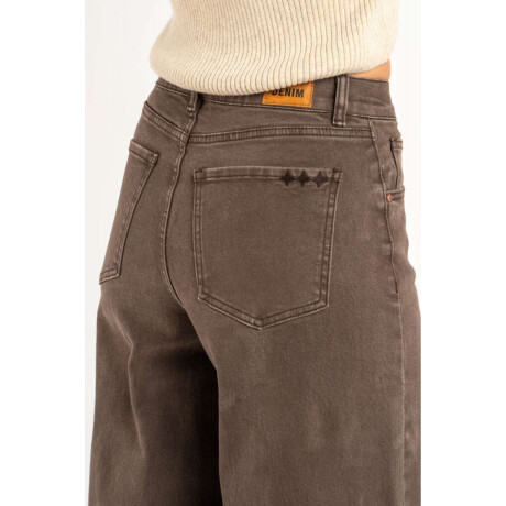 Jean Wide Leg Marron