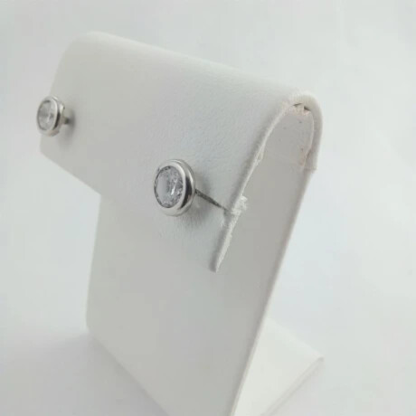 Par de caravanas de Plata 925 con circonia Punto de Luz