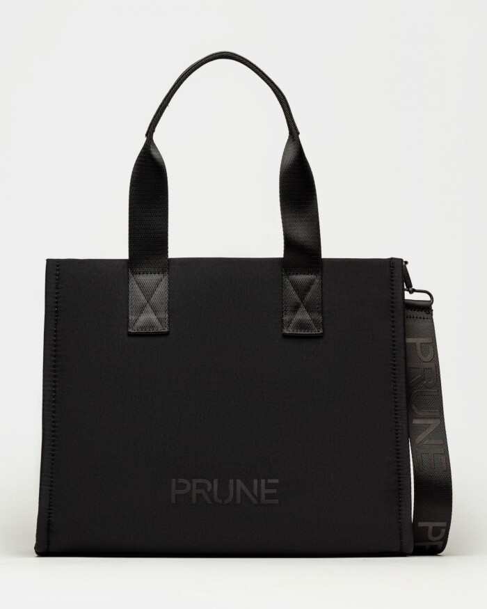 Cartera de mano Flight en nylon washed Negro