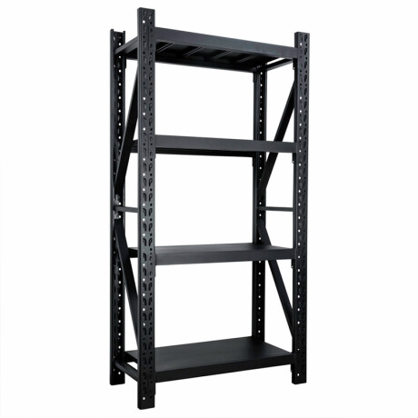 Estanteria Metalica Reforzada Sin Tornillos Negro 100x60x200cm Estantería Metálica Reforzada 100x60x200 cm Negro