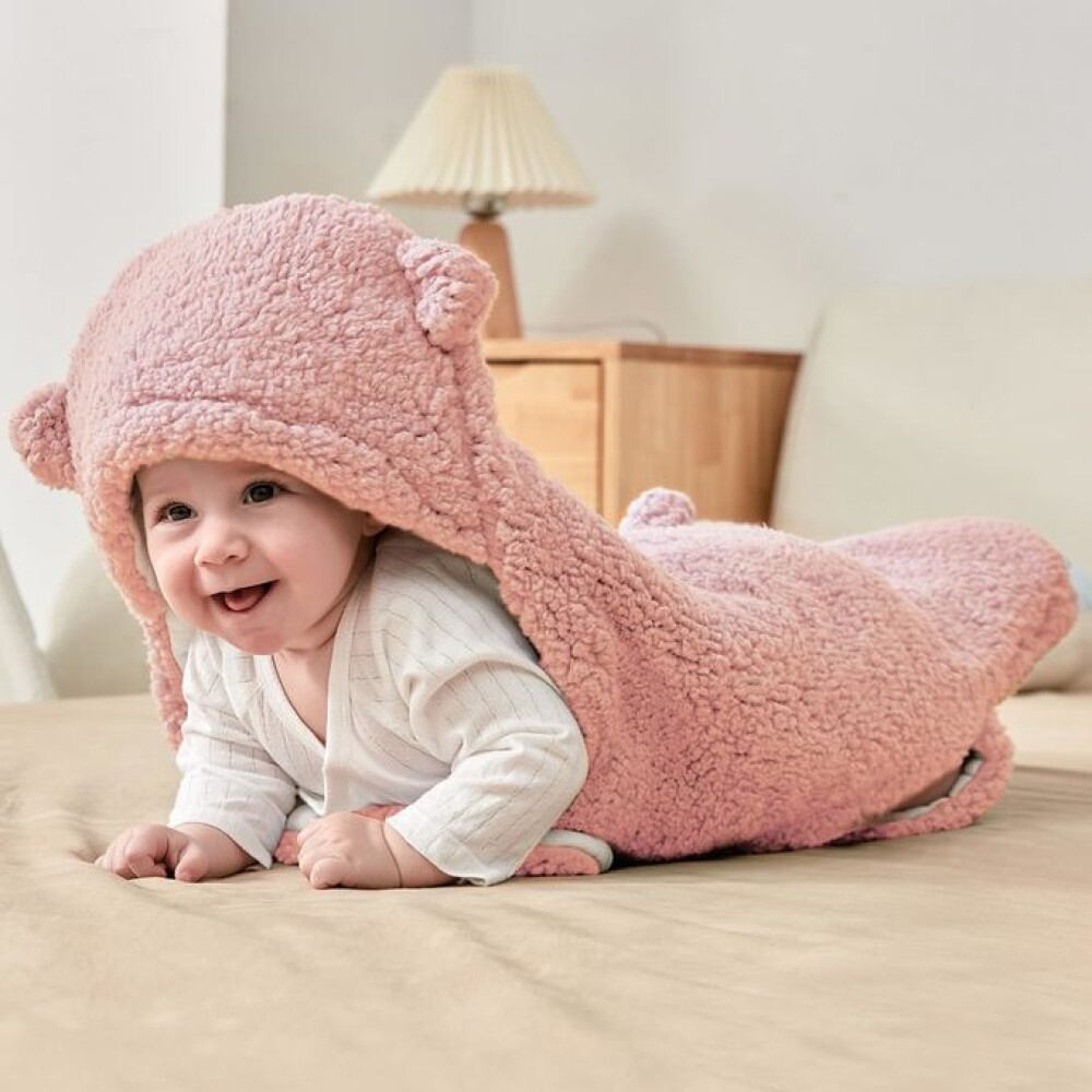 sobre corderito porta enfant bebe rosado