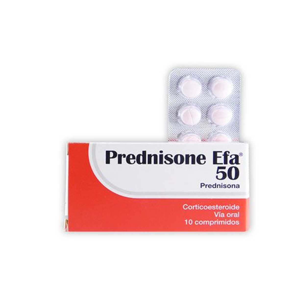 Prednisone EFA 50 mg x10 Comprimidos | Antiinflamatorio Corticoide