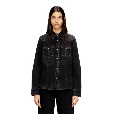 Camisas Urbano Para Mujer De-Waves Shirt Negro