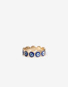 Anillos Chicos Color Azul Francia