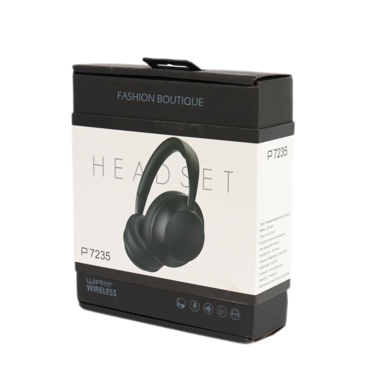 Auriculares bluetooth P7235 con vincha negro Auriculares bluetooth P7235 con vincha negro