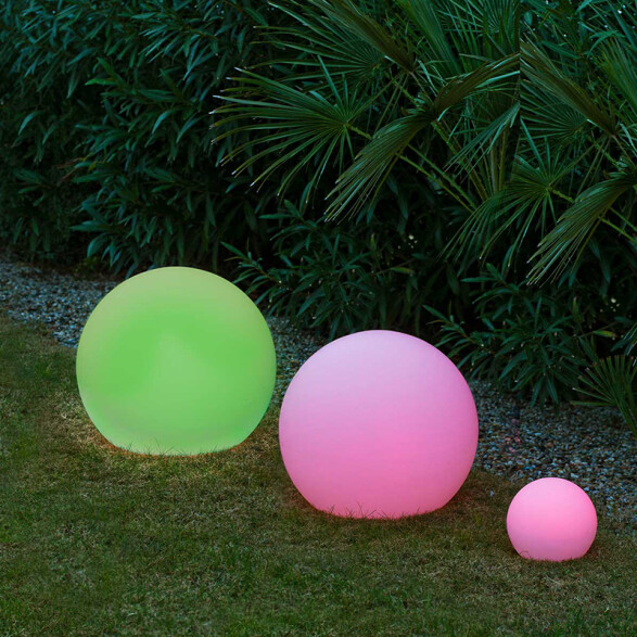 Globo lumínico LED solar RGBWW IP68 Ø40cm NW0006