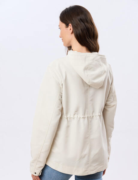 CAMPERA CON CAPUCHA Crudo