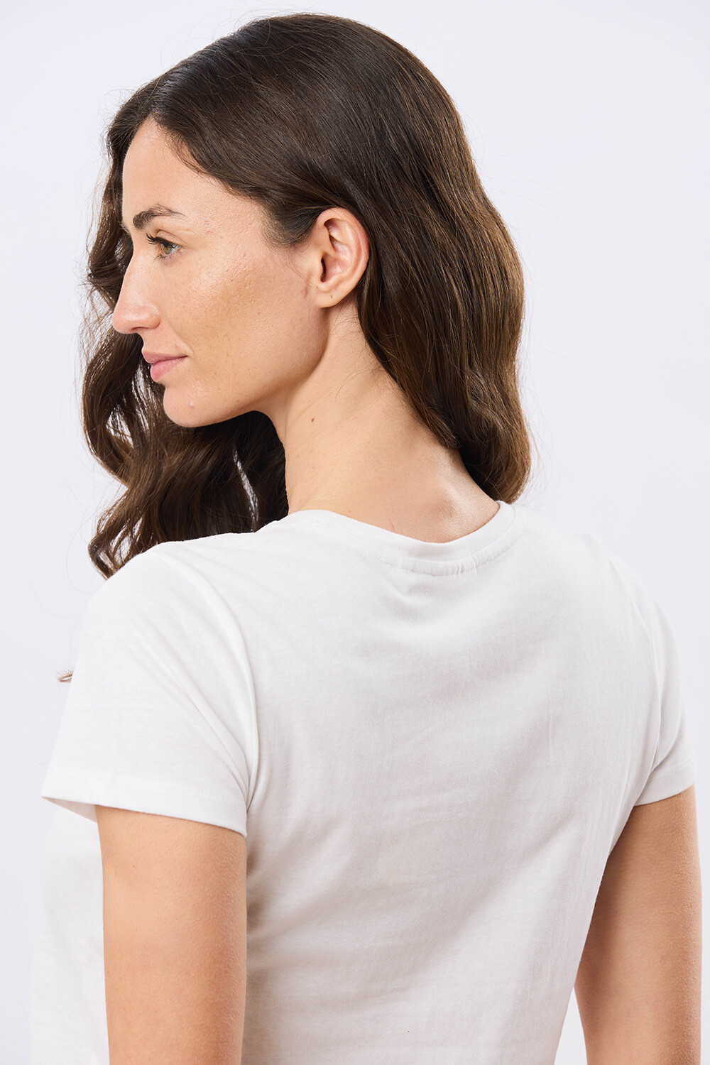 REMERA BORDADA DE ALGODÓN Blanco