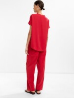 Camiseta Lisa 100% Lyocell rojo
