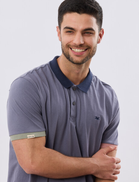 REMERA POLO LISA JERSEY Indigo