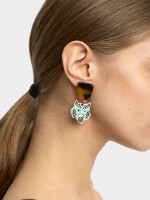 Pendientes Largos Colgante Tigre multicolor