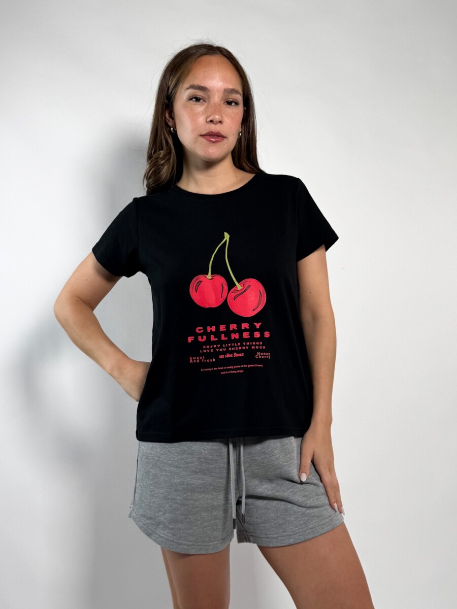 Remera de dama Cande - Negro 