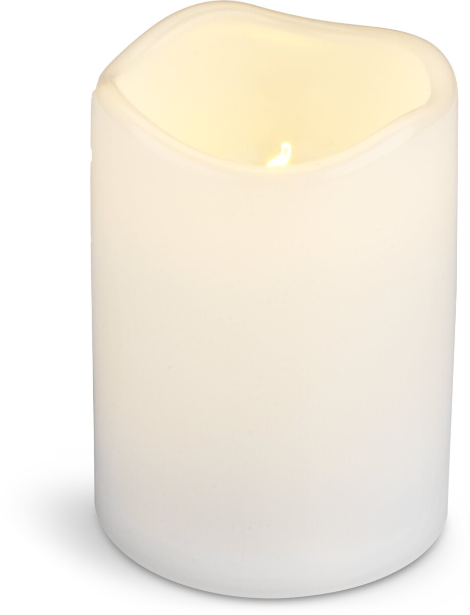 Vela pilar LED SOREN Ø8xA13cm blanco - Blanco 