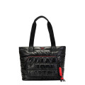 Bolso Las Oreiro Shopper Negro - Rojo