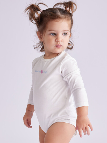 Body manga larga Mind Blanco