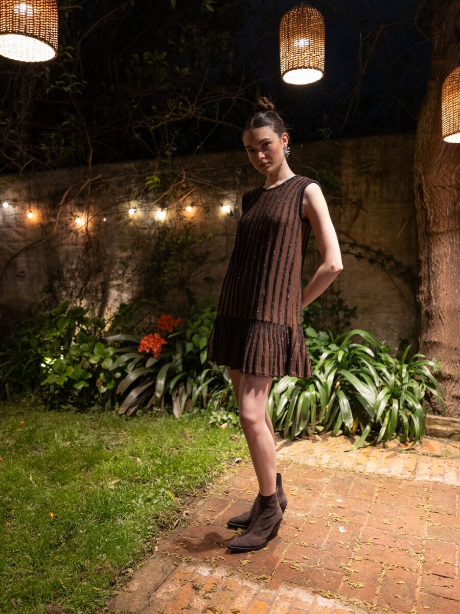 Vestido Mango - Marrón 