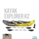 INTEX KAYAK DOBLE INFLABLE EXPLORER K2 + REMOS + INFLADOR Intex Kayak Doble Inflable Explorer K2 + Remos + Inflador