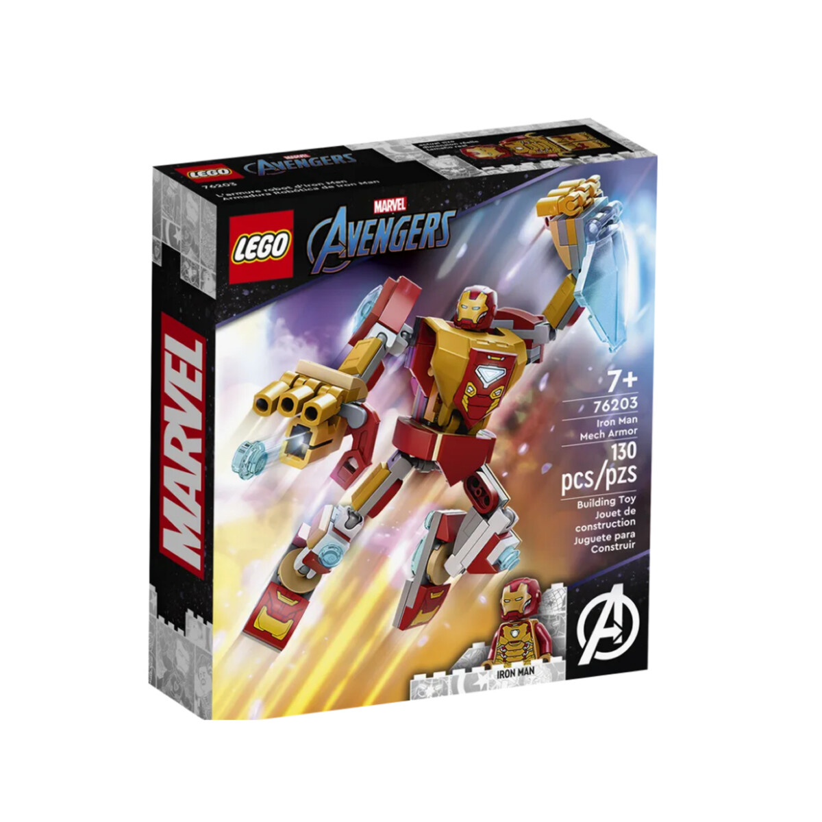Lego Avenger Iron Man Armadura 130 Piezas 