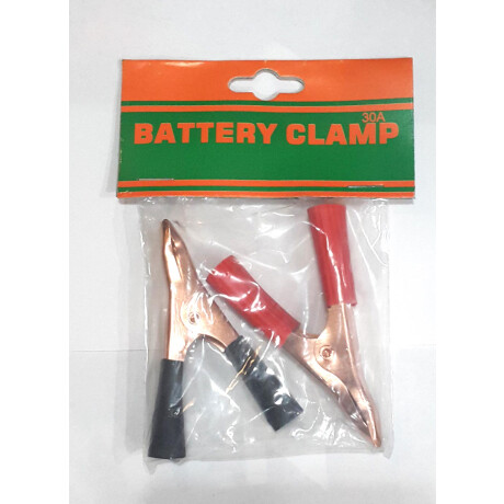 PINZA BATERIA - COCODRILO 30AMP CHICA 75MM (JUEGO X2) WESTON PINZA BATERIA - COCODRILO 30AMP CHICA 75MM (JUEGO X2) WESTON