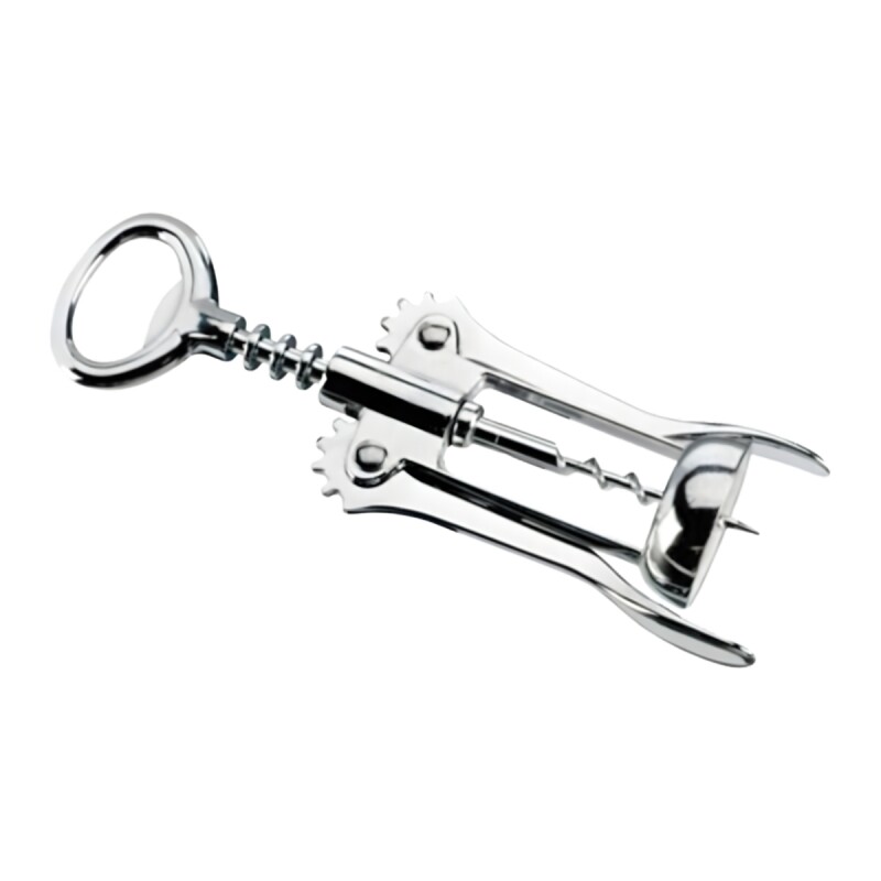 Sacacorchos destapador doble palanca 16,7 cm PLATEADO