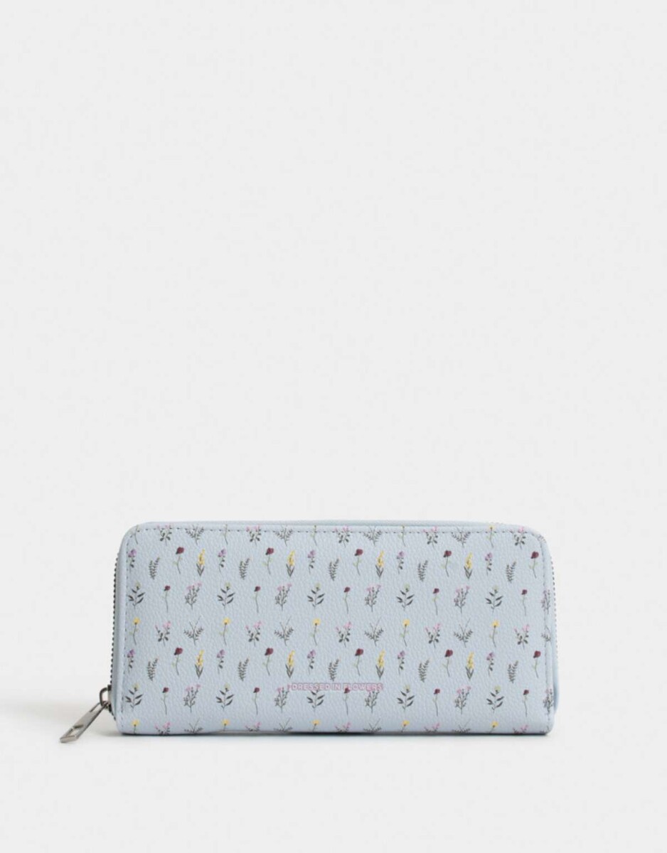 Billetera Fichero - Estampado Flores 