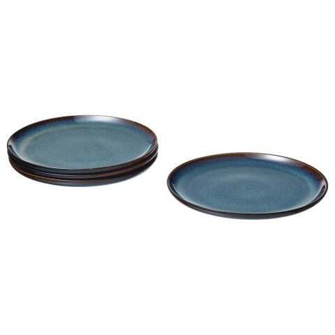 PLATO DE MESA CERAMICA D25CM ORGANIC AZUL PLATO DE MESA CERAMICA D25CM ORGANIC AZUL