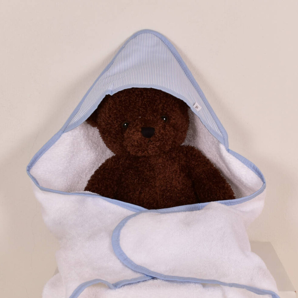 Toalla con Capucha Celeste