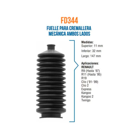 FUELLE RENAULT CREMALLERA R9 R18 R19 CLIO EXPRESS TWINGO DIR. MEC ML FUELLE RENAULT CREMALLERA R9 R18 R19 CLIO EXPRESS TWINGO DIR. MEC ML