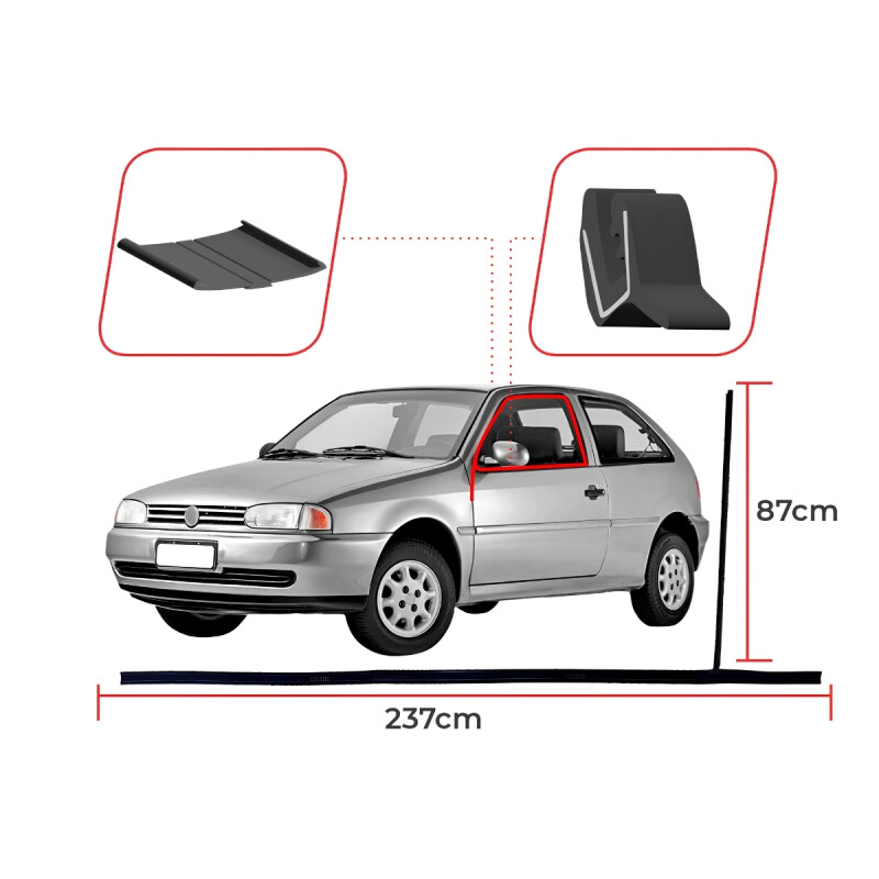 COLISA DE PUERTA IZQUIERDA GOL G2 / G3 / G4 2 PUERTAS Colisa De Puerta Izquierda Gol G2 / G3 / G4 2 Puertas