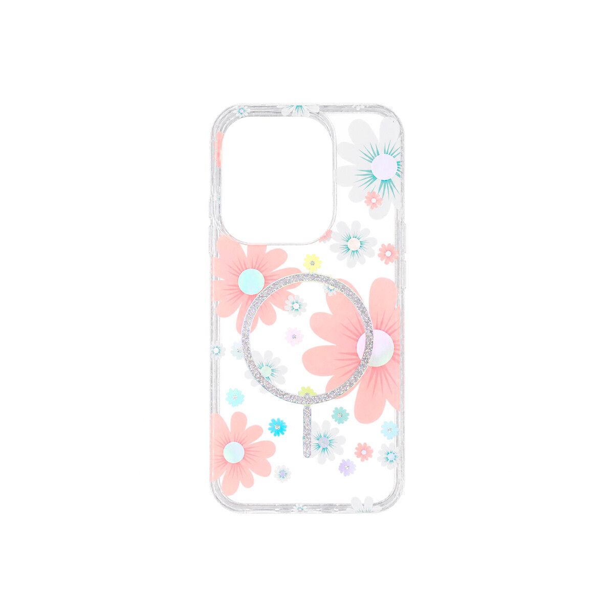 Protector para Xiaomi Redmi 15C diseño de flores color rosa 