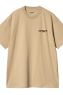 S/S Ink Bleed T-Shirt Beige