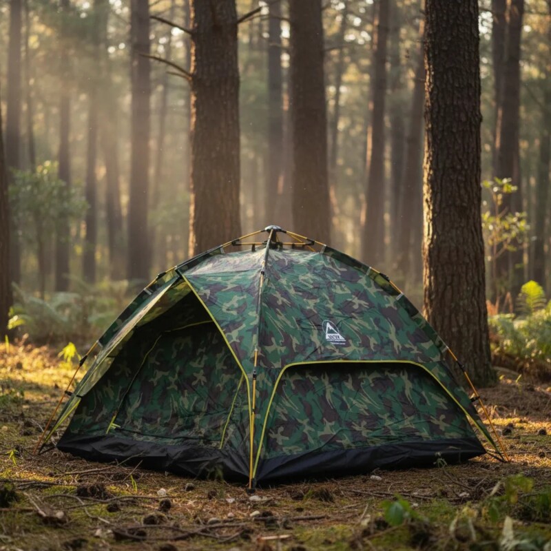Carpa autoarmable camuflada Arye 3/4 personas Carpa autoarmable camuflada Arye 3/4 personas