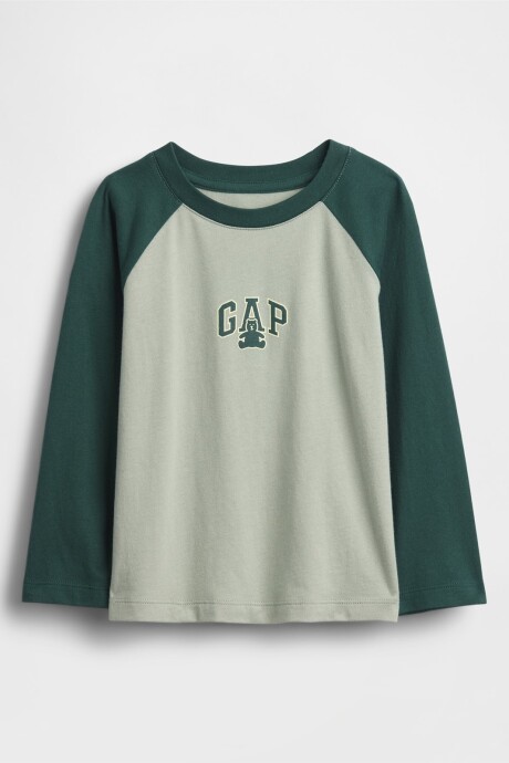 Remera Logo Gap Toddler Niño Iceberg Green 16-5808