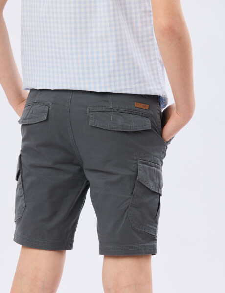BERMUDA CARGO SPANDEX Gris