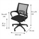 Silla Giratoria De Escritorio Oficina Regulable Ergonómica Negro