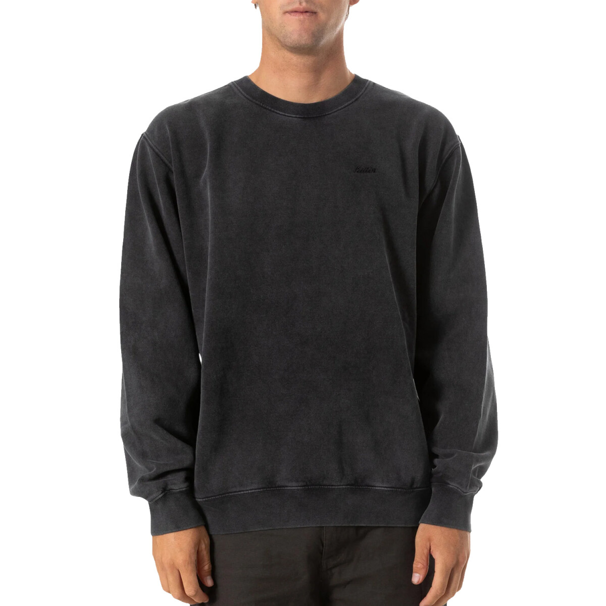 Buzo Katin Emb Crew Fleece Negro 