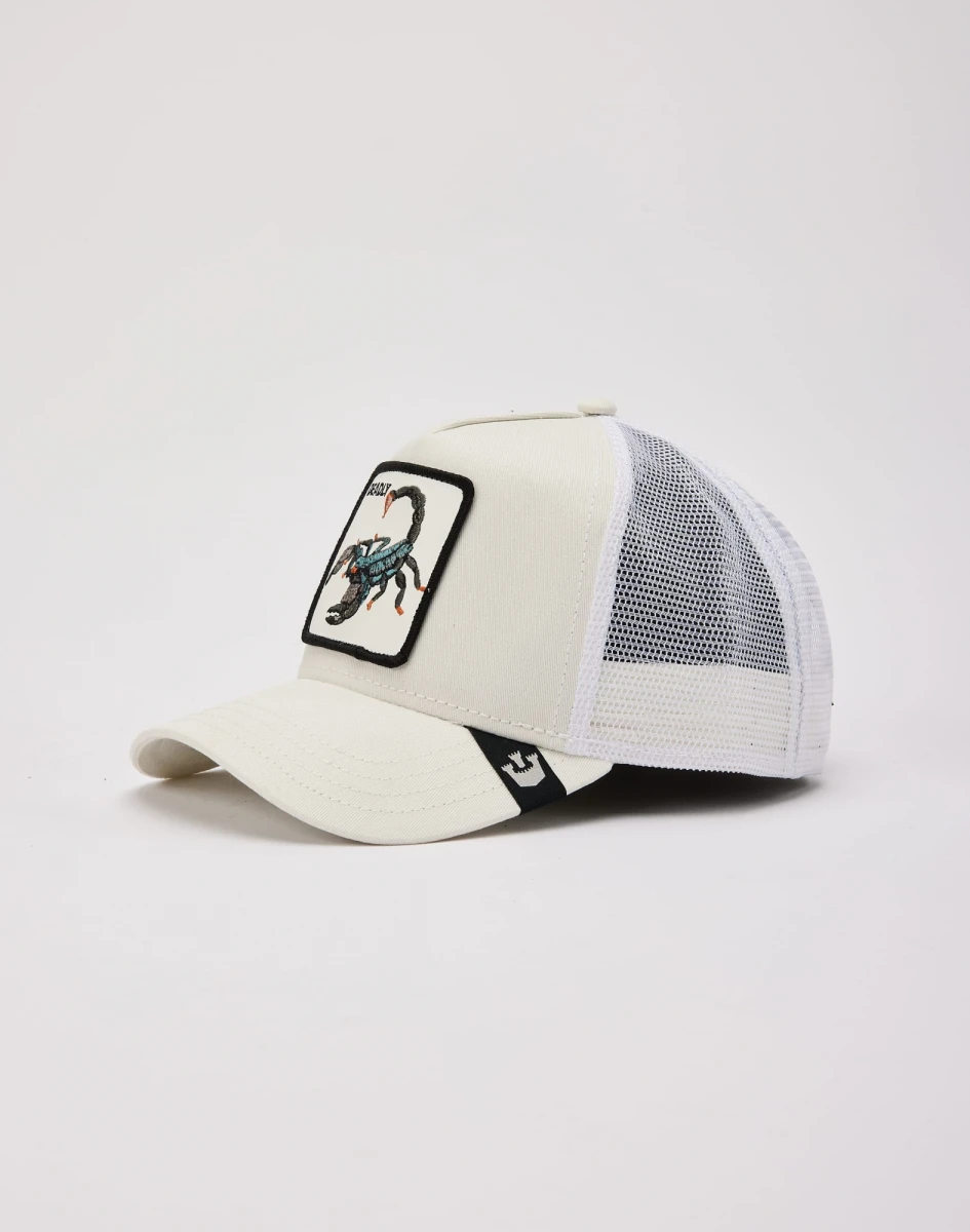 Gorra Goorin Bros Trucker Baseball - The Deadly Scorpion - Crema 