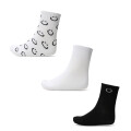 Medias Miss Carol Pack X3 Blanco - Negro