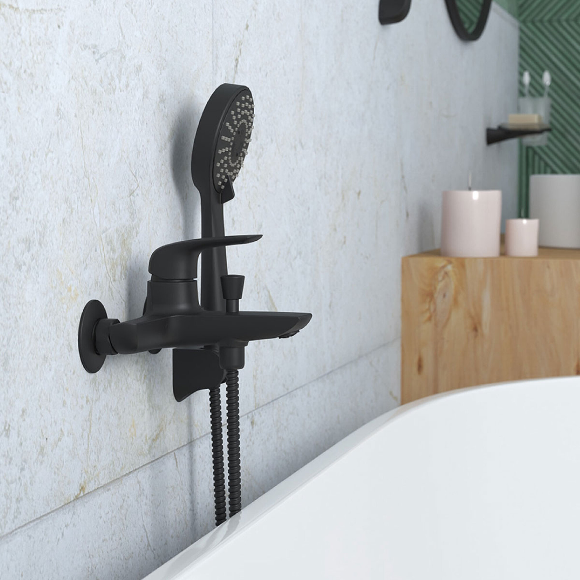 Griferia De Ducha Exterior Linea Epuyen Fv Con Transferencia