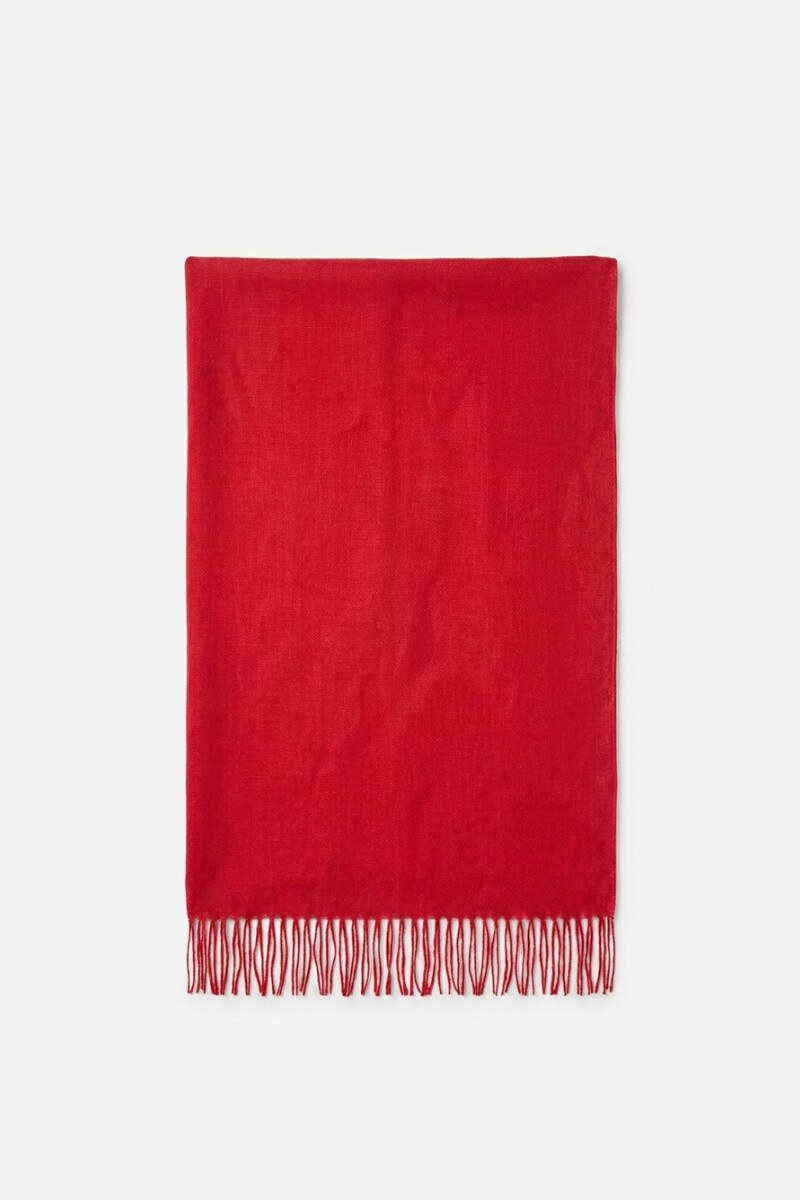 Pashmina 100% Lino rojo