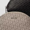 Porta Cosméticos Monogram En Efecto Cuero Estampado Taupe