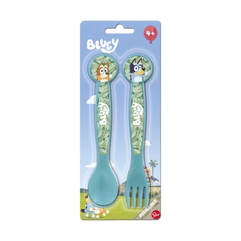 Set x 2 Cubiertos Infantiles Bluey U