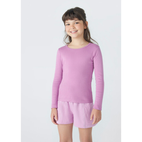 BLUSA ML FEM ROSA OSCURO