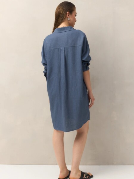 VESTIDO D.CASSIN BASILE INDIGO